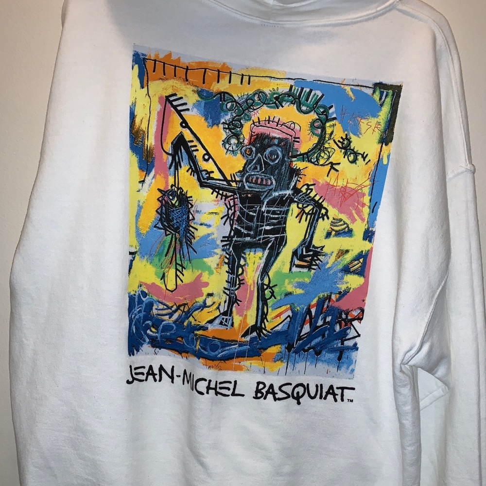 Jean Michel Basquiat hoodie with his painting